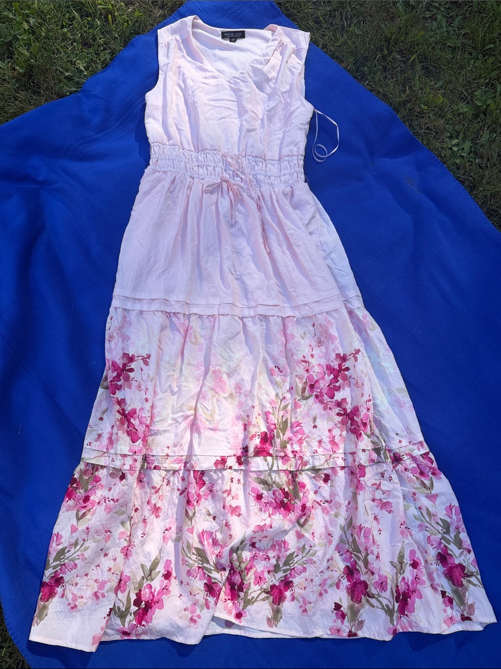 Rachel Zoe Light Pink Floral Maxi Dress